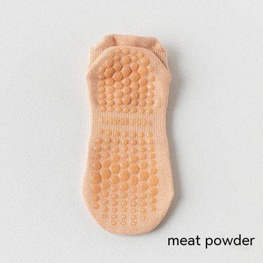 Non-slip Silicone Cotton Pilates Fitness Socks